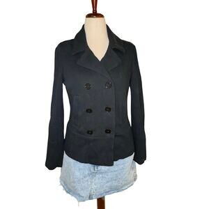 Banana Republic 2010 Circuit Black 100% Cotton Tailored Blazer Medium